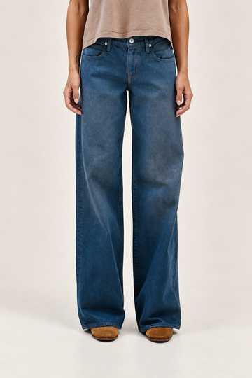 SLVRLAKE Lexi Low Rise Jean in Mystic Lake