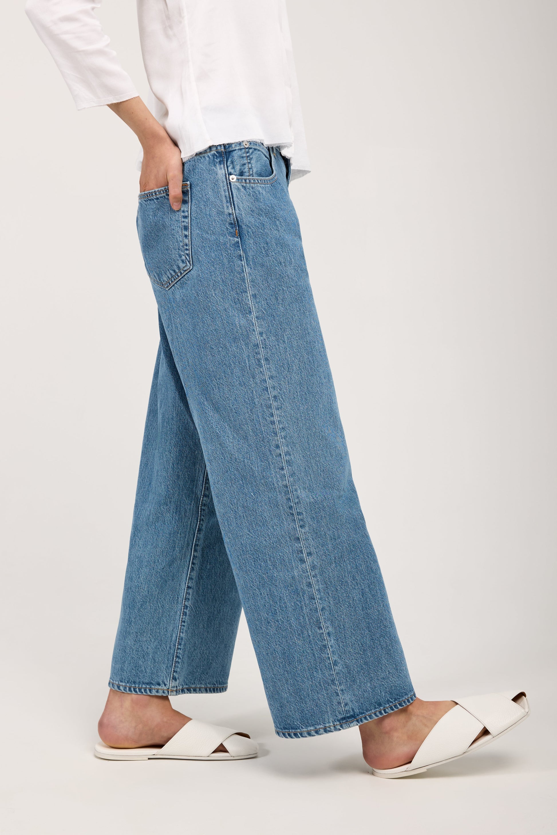 SLVRLAKE Mica Crop Jean in Killing Time
