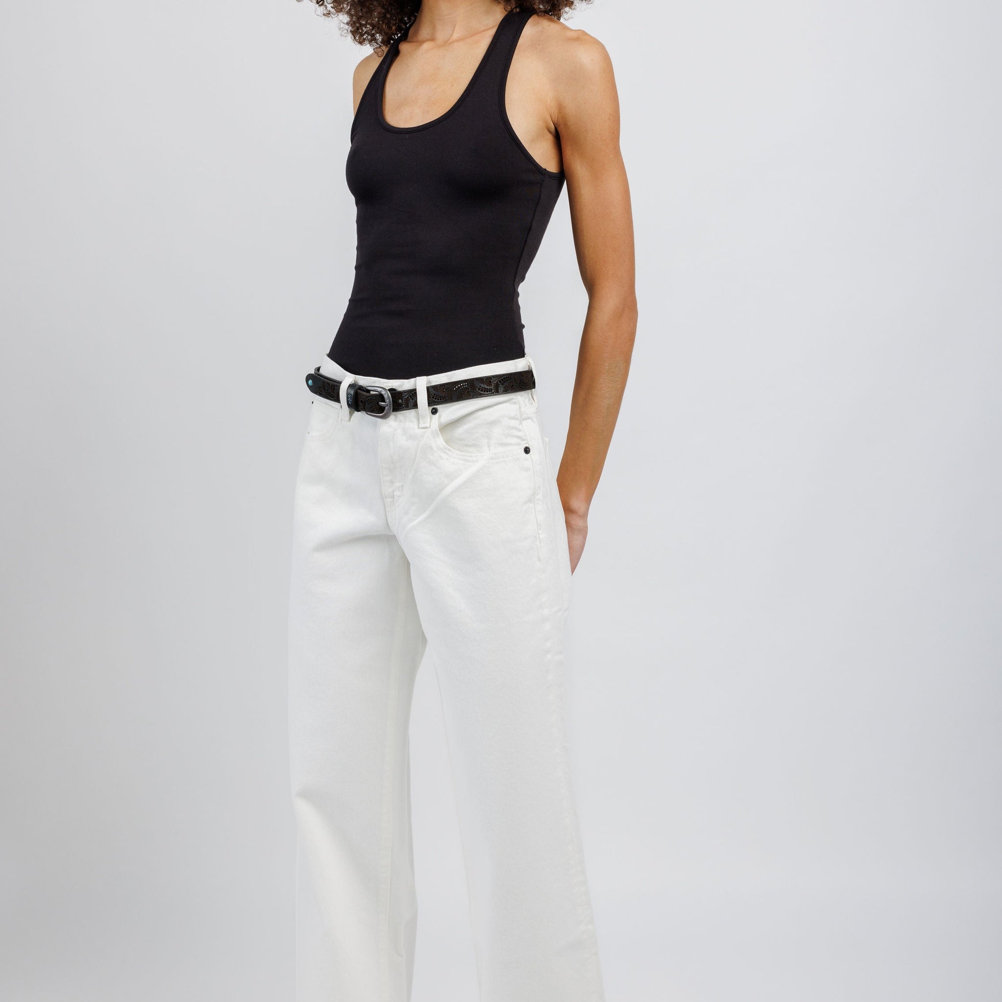 SLVRLAKE Mica Jean in White