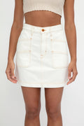SLVRLAKE Savior Skirt in Natural White