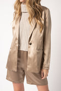 SABLYN James Silk Blazer in Nutmeg