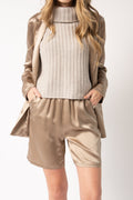 SABLYN James Silk Blazer in Nutmeg