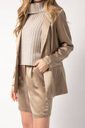 SABLYN James Silk Blazer in Nutmeg