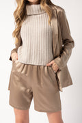 SABLYN James Silk Blazer in Nutmeg