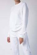 THE RANGE Drawcord Sweatshirt in White