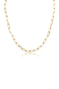 L.A. STEIN Jumbo Paperclip Chain Necklace in Yellow Gold