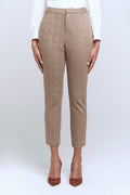 L'AGENCE Ludivine Trouser in Honey/Ginger Plaid
