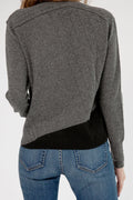 PAYCHI GUH Cardigan in Thunder Black