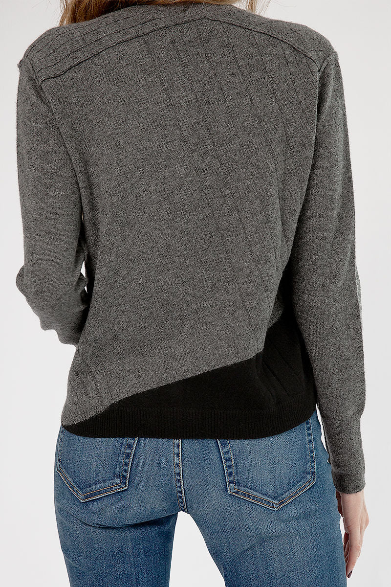 PAYCHI GUH Cardigan in Thunder Black