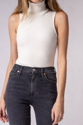 CITIZENS OF HUMANITY Debi Ribbed Bodysuit in Cloud Dancer