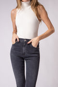 CITIZENS OF HUMANITY Debi Ribbed Bodysuit in Cloud Dancer