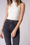CITIZENS OF HUMANITY Debi Ribbed Bodysuit in Cloud Dancer