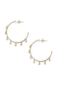 L.A. STEIN Diamond Mini Gypsy Hoops