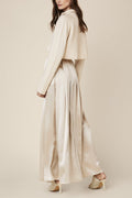 SABLYN Luca Pleated Skirt in Cream