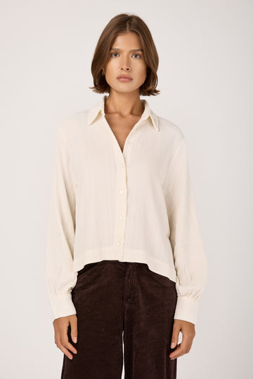 Button Down Shirt in White