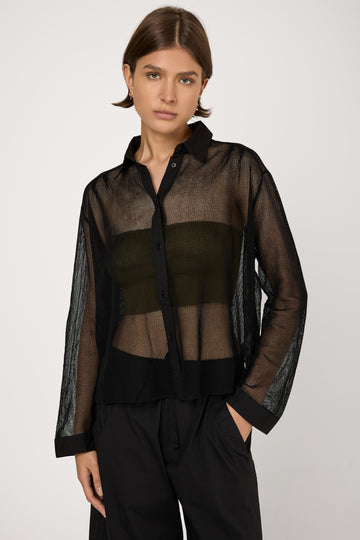 Long Sleeve Shirt in Black