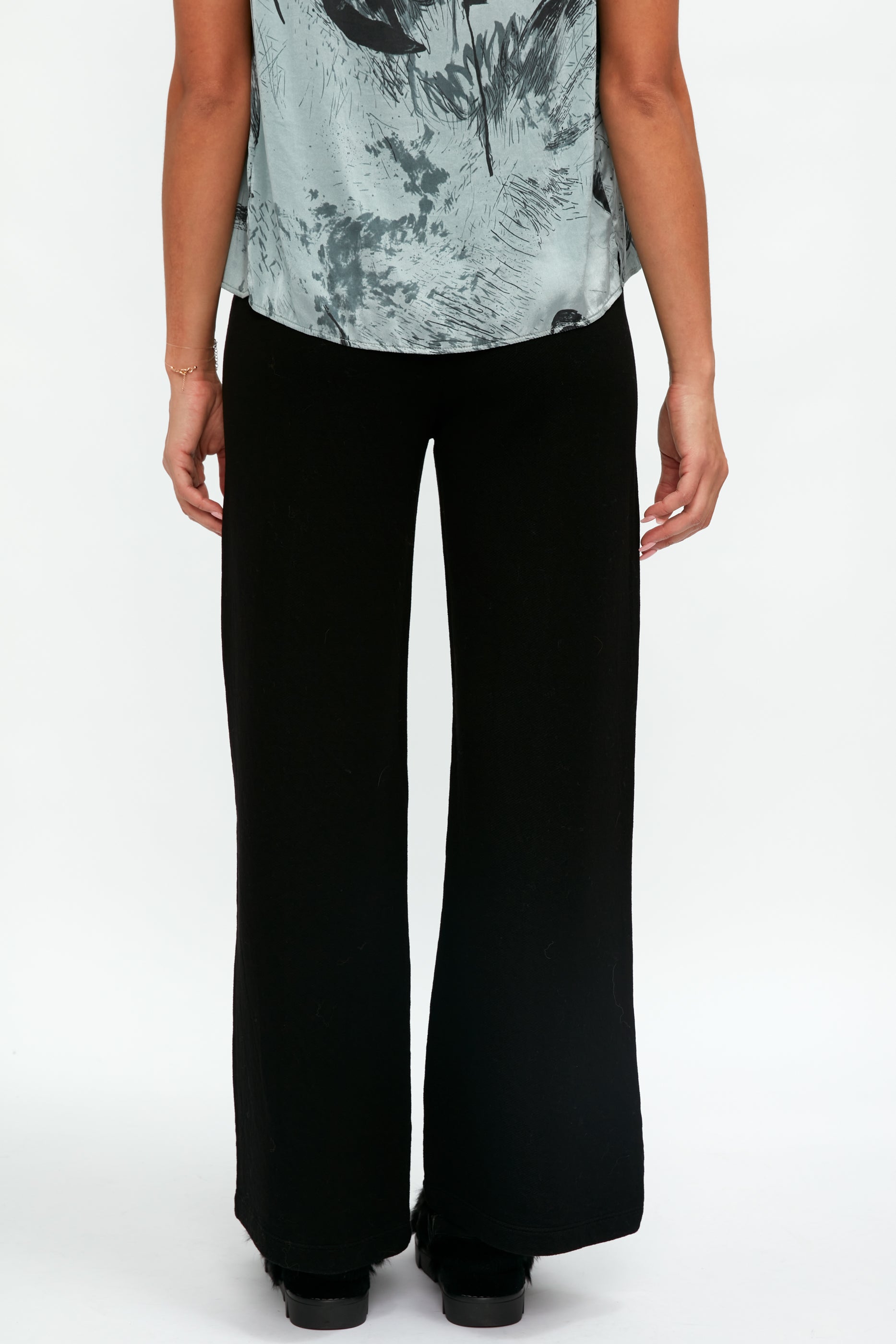 TANDEM Straight Leg Pant in Black