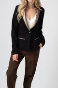 TANDEM Wool Blazer in Black