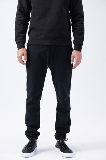 FRAME Service Sweats in Faded Noir