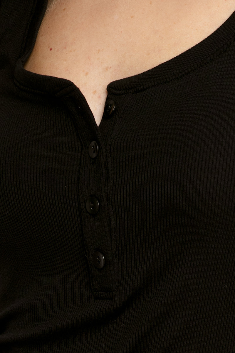 L'AGENCE Kate Henley Tank Top in Black