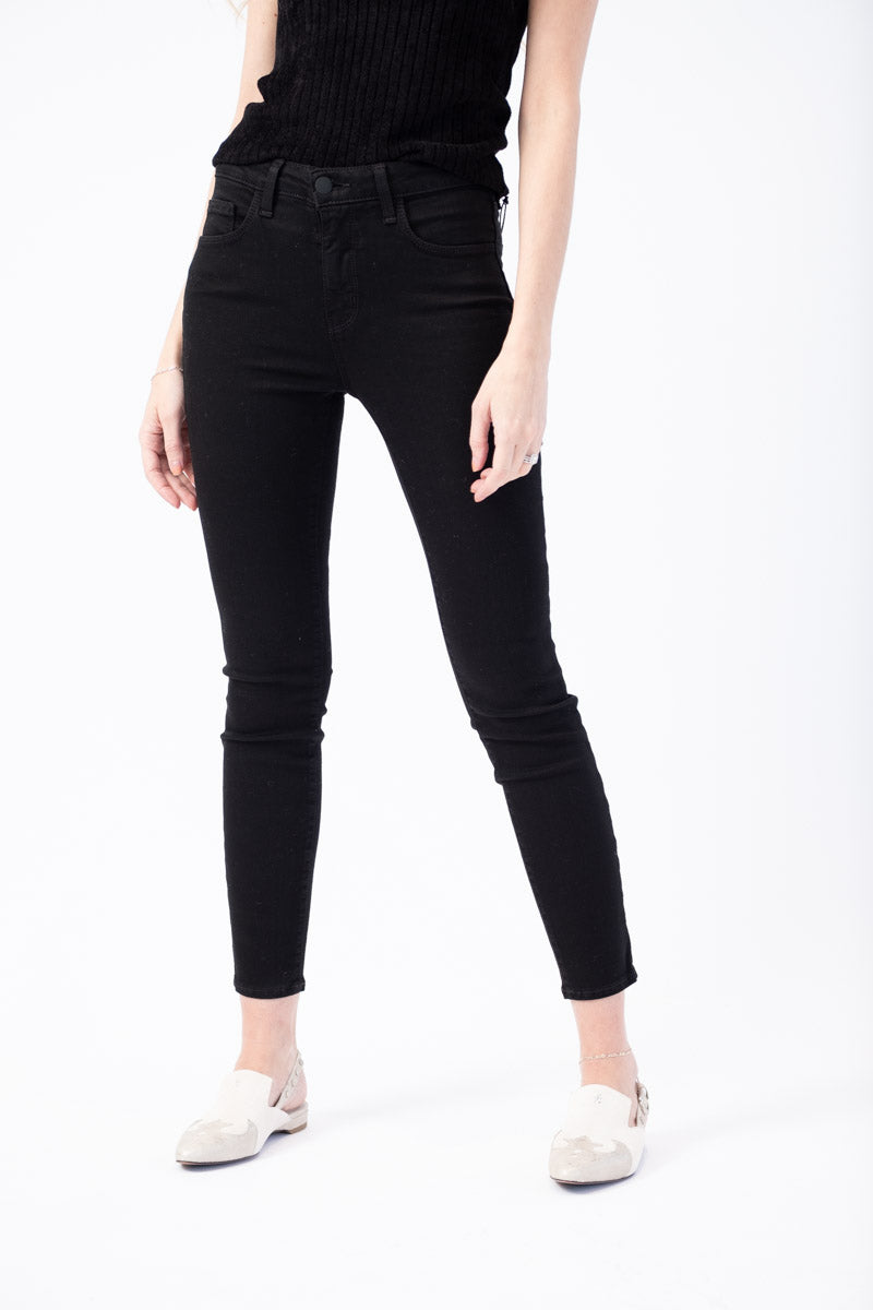 L'AGENCE Margot High Rise Skinny in Noir