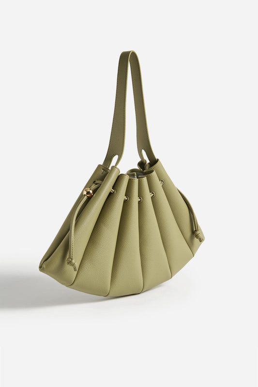 Calipso Bottalato Shoulder Bag in Olive