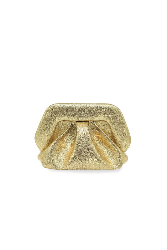 THEMOIRè Gea Laminated Bag in Gold