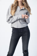 THE RANGE Stark Waffle Knit Henley in Smoke