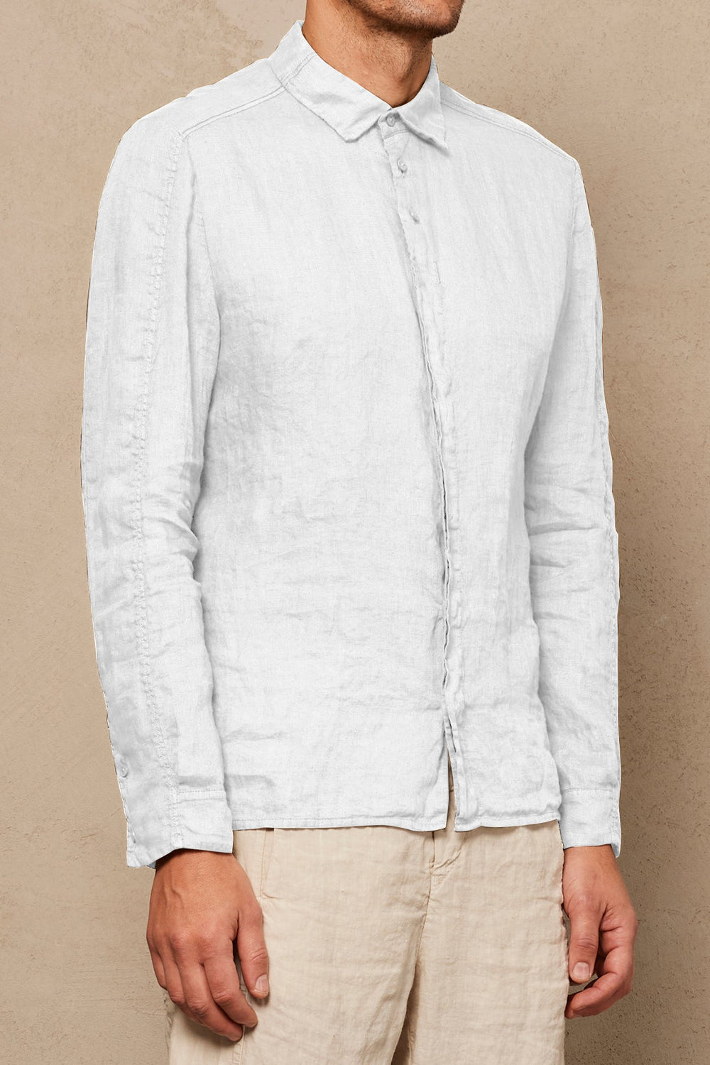 TRANSIT Button Down Shirt in Optical White