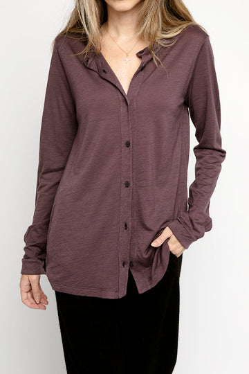 TRANSIT Button Down Shirt in Amethyst