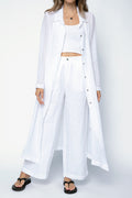 TRANSIT Duster Coat in White