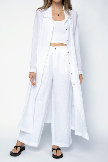 TRANSIT Duster Coat in White