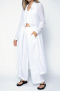 TRANSIT Duster Coat in White
