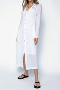 TRANSIT Duster Coat in White