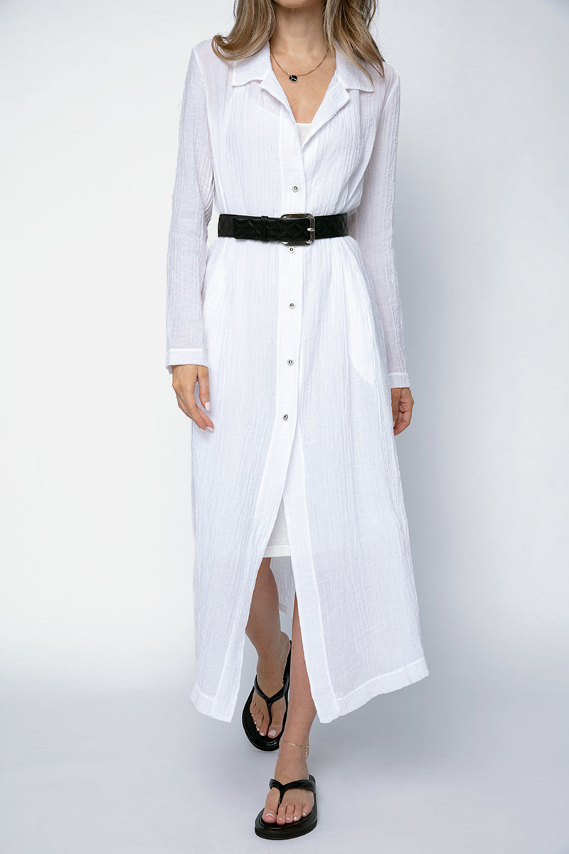 TRANSIT Duster Coat in White