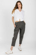 TRANSIT Short Sleeve Cardigan Jacket in White