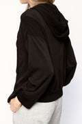 TRANSIT Hoodie Jacket in Black