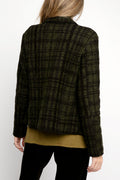 TRANSIT Blazer Jacket in Green and Black Plaid