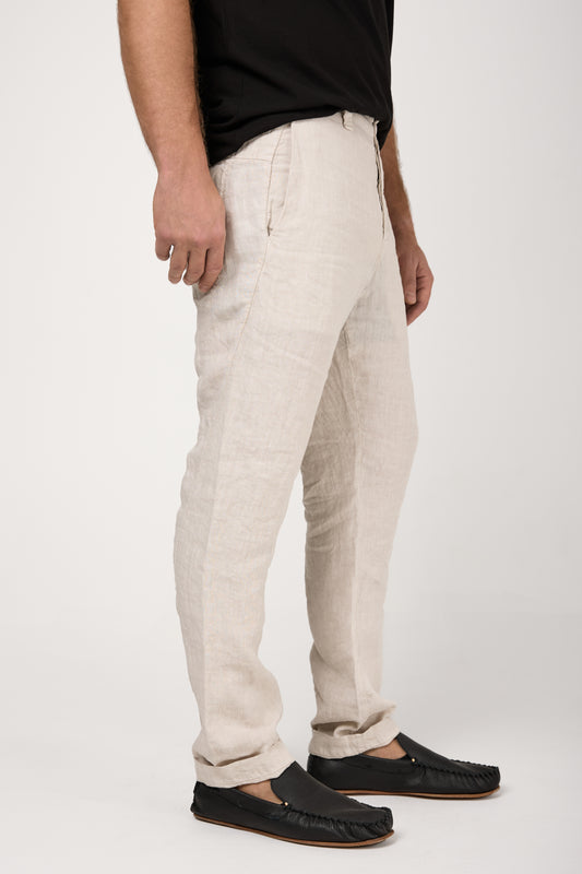 Linen Trousers in Stone