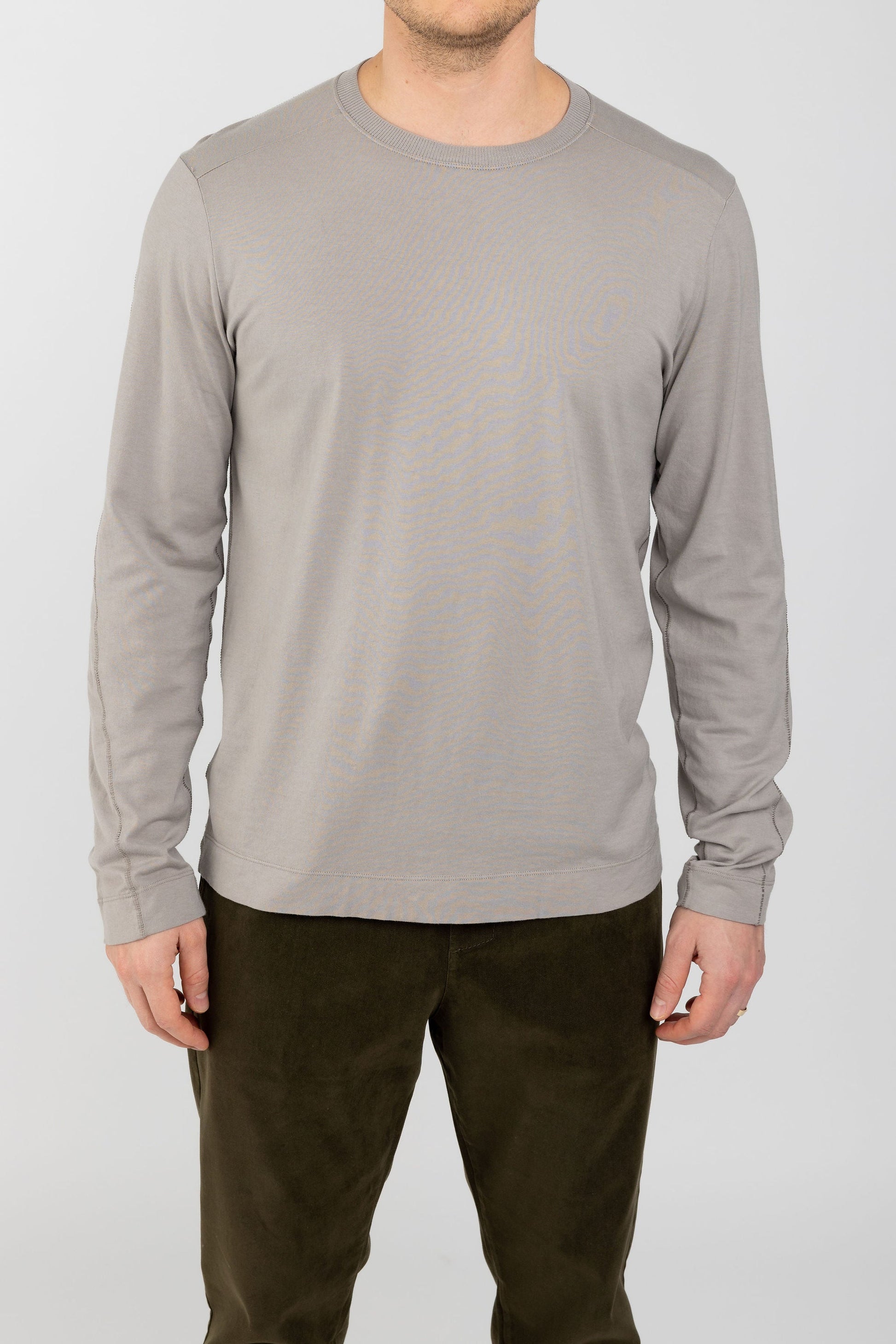 TRANSIT Long Sleeve T-Shirt in Stone