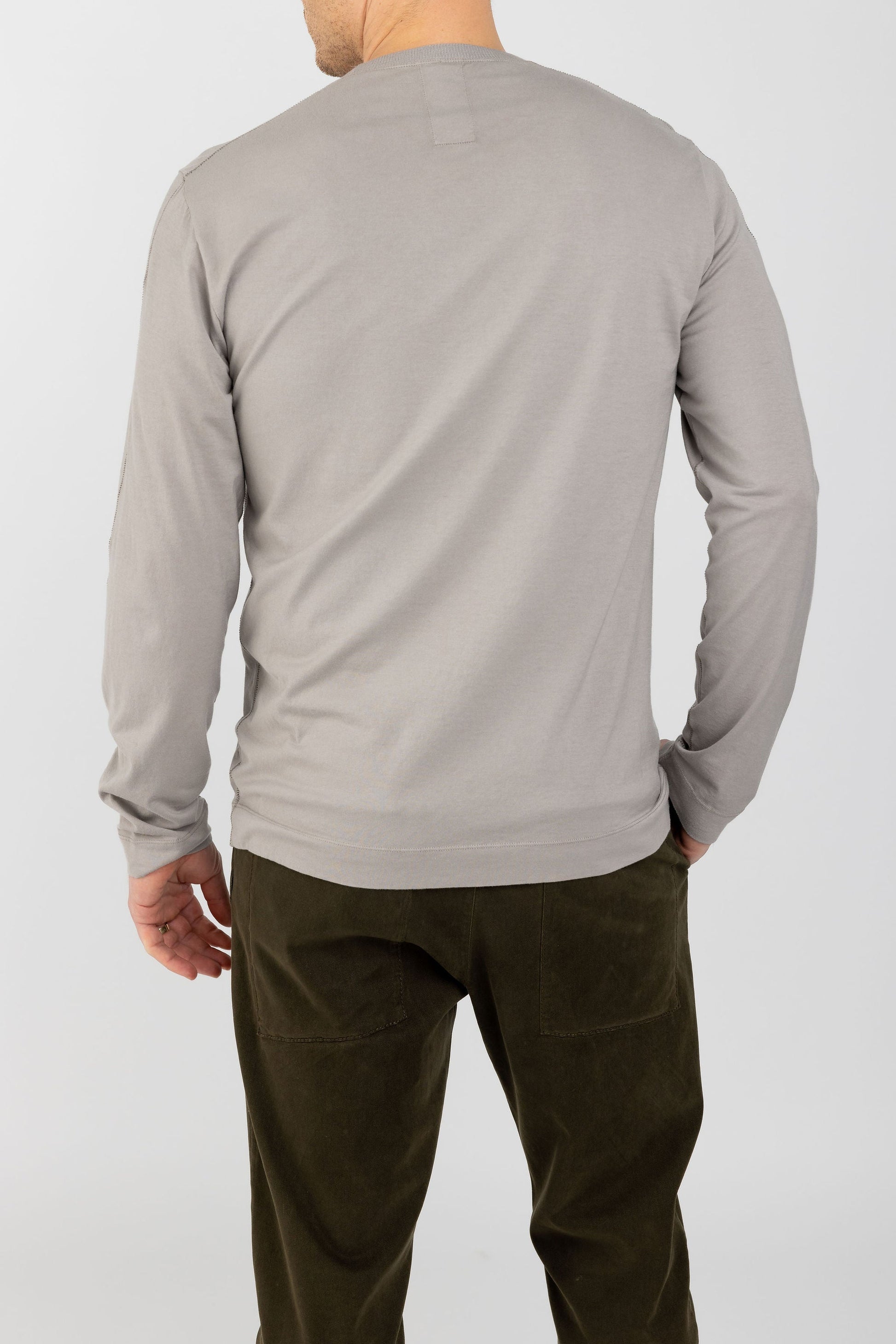 TRANSIT Long Sleeve T-Shirt in Stone