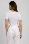 TRANSIT Ribbed T-Shirt in White
