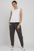 TRANSIT Round Neck Tank Top in White