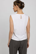 TRANSIT Round Neck Tank Top in White