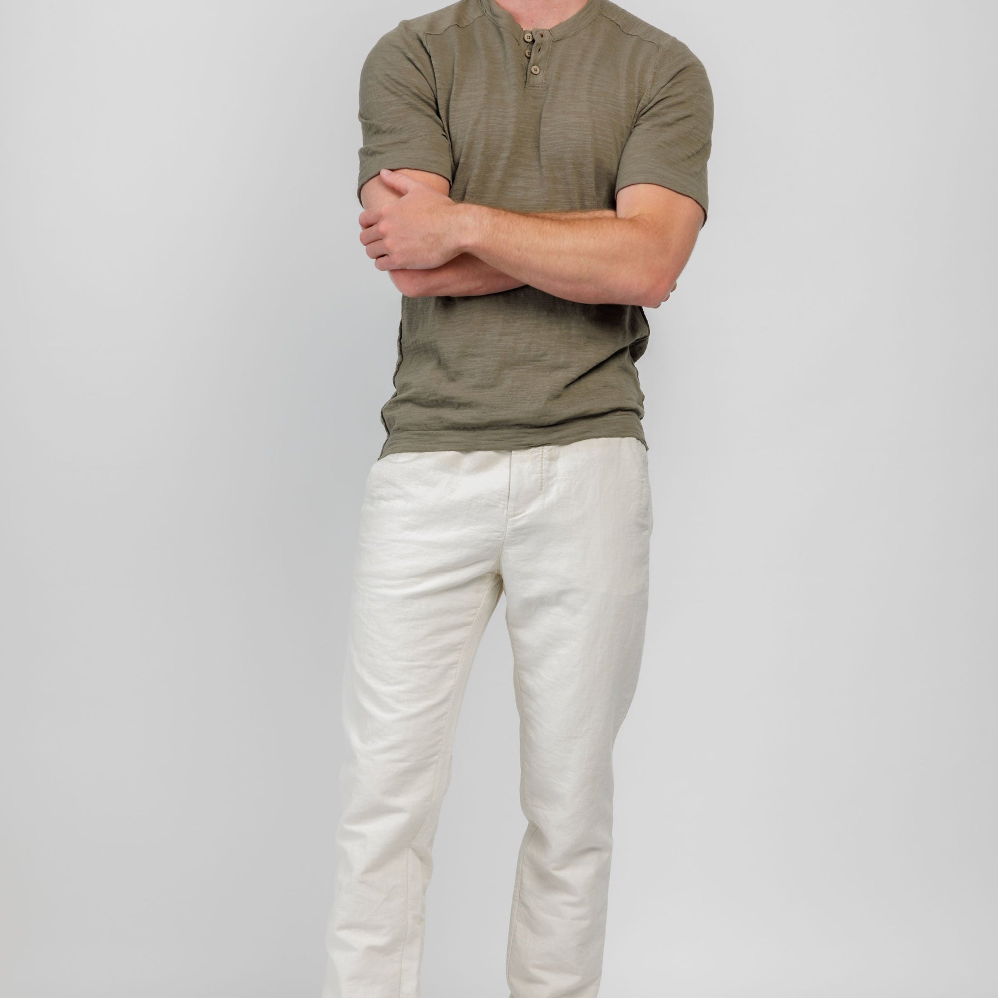 TRANSIT Tapered Leg Trouser Pant in Rope