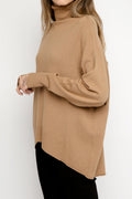 TRANSIT Turtleneck Sweater in Camel