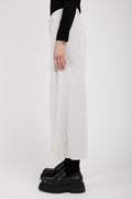 TRANSIT Wide Leg Cropped Trouser Pant in Ice