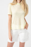 TWENTY Boy Tee with Logo Print in Citrus