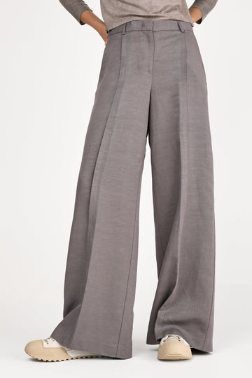 Wide Leg Pant in Grey